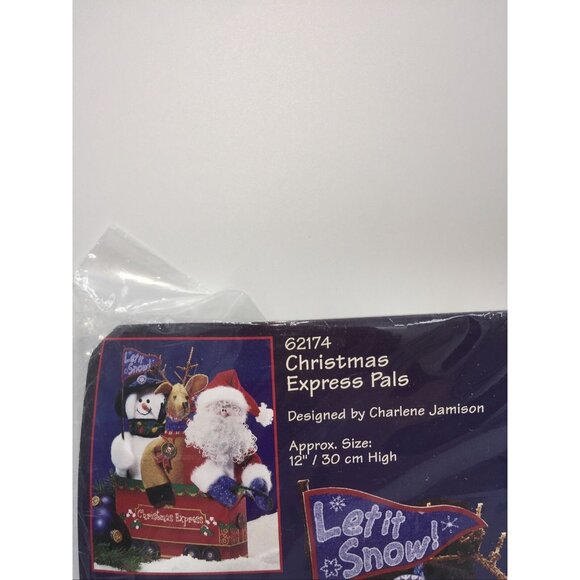 Christmas Express Pals 62174 Craft Project Kit Bean Buddies Dimensions Holidays - Picture 2 of 10